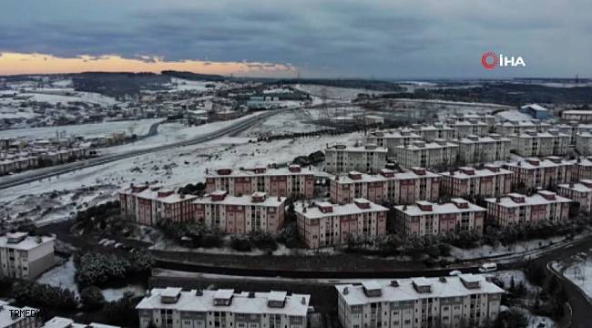 İstanbul'da kar manzarası