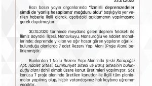 İzmir Valiliğinden depremzedeler 'yanlış hesaplama mağduru oldu' haberlerine ilişkin açıklama