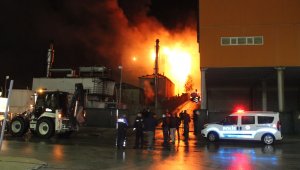 Karaman'da fabrika yangını