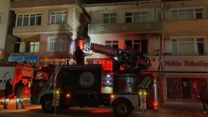 Kullanılmayan dairede yangın çıktı