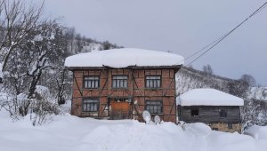 Mahallede kar 1.5 metreye ulaşınca muhtar vatandaşlara böyle seslendi