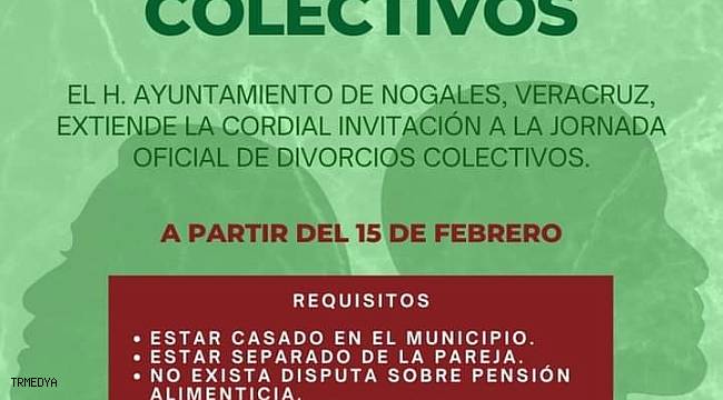 Meksika'da bir şehir 15 Şubat'ta toplu boşanma etkinliği düzenleyecek