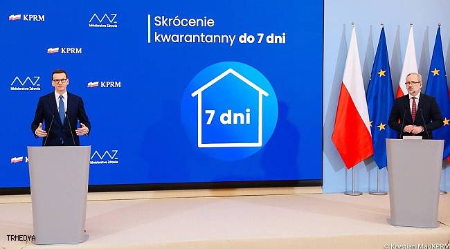 Polonya'da karantina süresi 7 güne düşürüldü