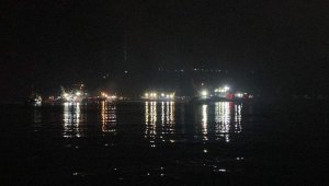 Sarıyer açıklarında balıkçı gemisinde korkutan yangın