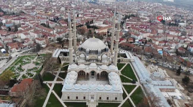 Selimiye Camii'nde restorasyon çalışmaları başladı