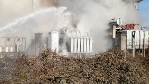 Trafo alev alev yandı
