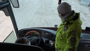 43 ilin geçiş güzergahında otobüs denetimi: Sürücüler tek tek uyarıldı