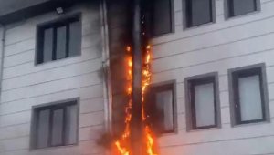 Kız öğrenci yurdunda yangın paniği