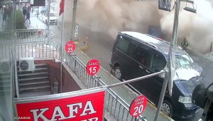 Kontrollü yıkım sırasında bina çöktü: Faciadan dönülen anlar kamerada