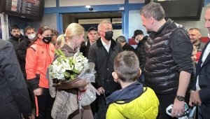 Ukraynalı sporcular Trabzon'a geldi