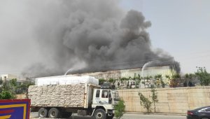 Tekstil fabrikasında yangın!