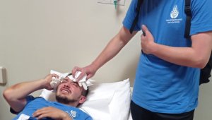 Amatör maçta saha boks ringine döndü 4 futbolcu yaralandı