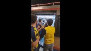 Marmaray'da Fenerbahçe ve Trabzonspor taraftarları arasında kavga çıktı