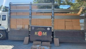 Piyasa değeri 5 milyon TL olan 3.5 milyon dal makaron ele geçirildi