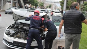 9 araç birbirine girdi: 1 yaralı