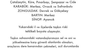 AFAD Batı Karadeniz'de meydana gelebilecek sel ve taşkınlara karşı önlemleri arttırdı