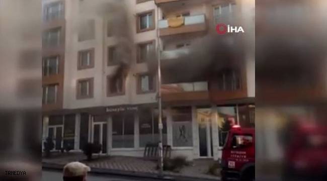 Ankara'da dairede çıkan yangın paniğe sebep oldu