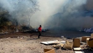 Fırında çıkan yangın, makilik alana sıçradı