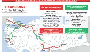 Otoyollarda otomobillerin hız sınırları yükseltildi