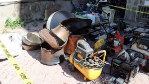 Çalıntı malzemeler hurdacıdan çıktı