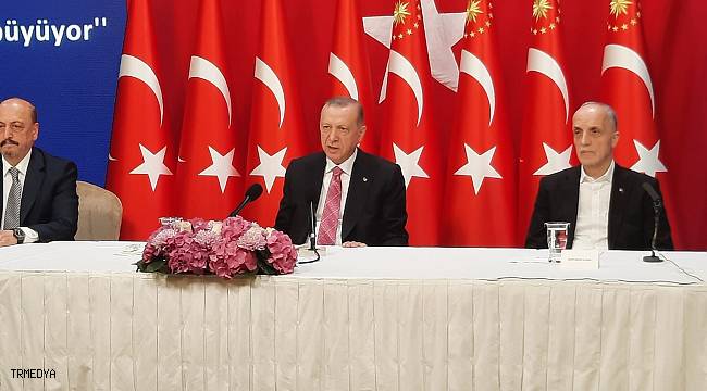 Cumhurbaşkanı Erdoğan: "Yeni asgari ücrete yüzde 30 zam yaparak 5 bin 500 lira olarak belirledik"