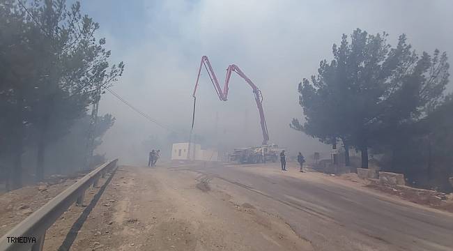 Datça'daki orman yangınına havadan ve karadan müdahale sürüyor