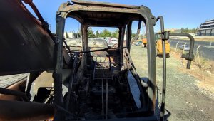 GES altyapısında çalışan iş makineleri kundaklandı