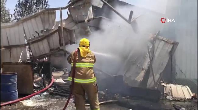 Kuveyt'te depo yangını: 5 yaralı