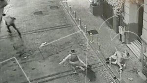 Pitbullu gasp dehşeti kamerada: Beyoğlu Asayiş polisi dedektif gibi iz sürdü