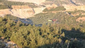 Söke'deki yangında 3 dönüm alan zarar gördü